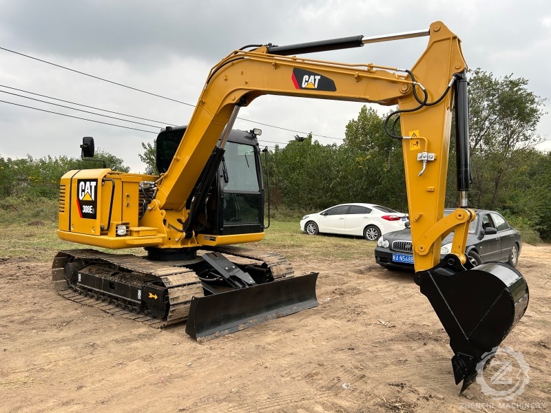 The Latest Used CAT 308E2 Excavator,cheap Used Cat  Excavator with Dozer Blade Thumb Bucket and Rubber Track