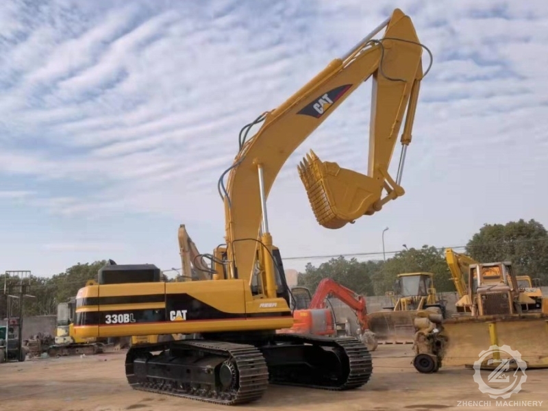 Large Used CAT Excavator 330BL Digger For Road Construction