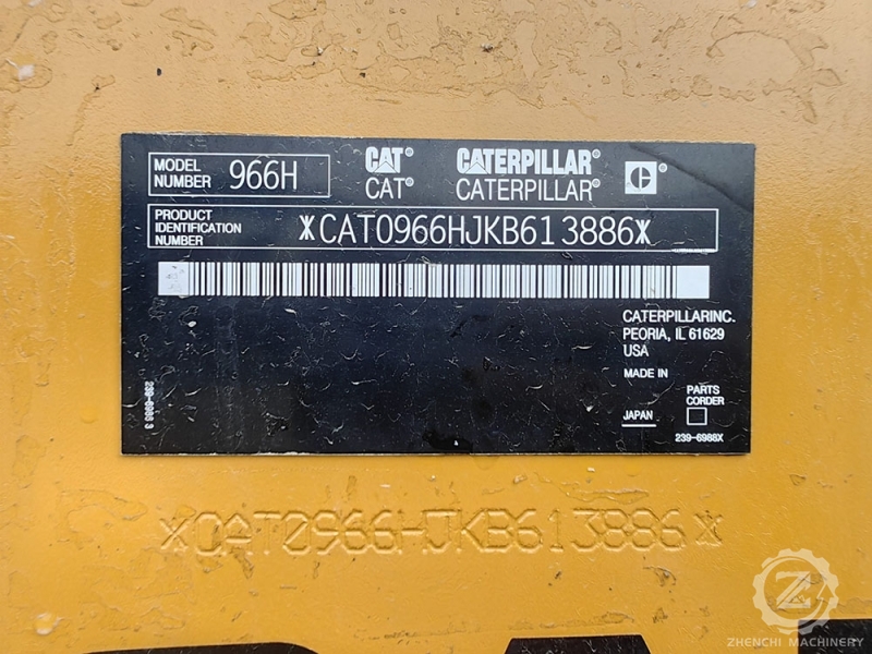 Used Caterpillar CAT966H Wheel Loader low price for sale