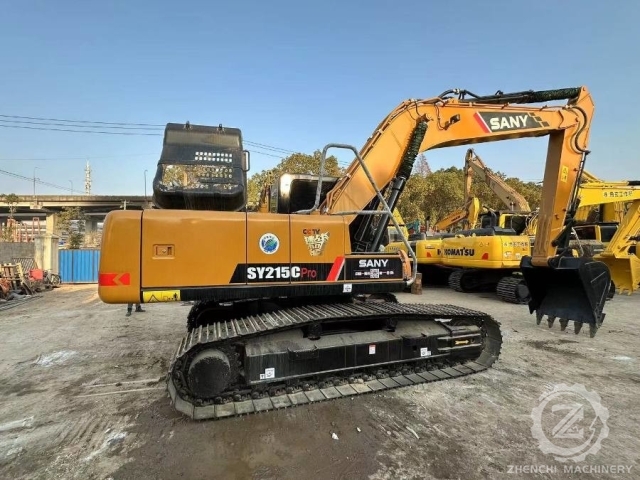 Used Sany SY215C Excavator Machine 21.5 Tons Crawler Digger SY215CPro