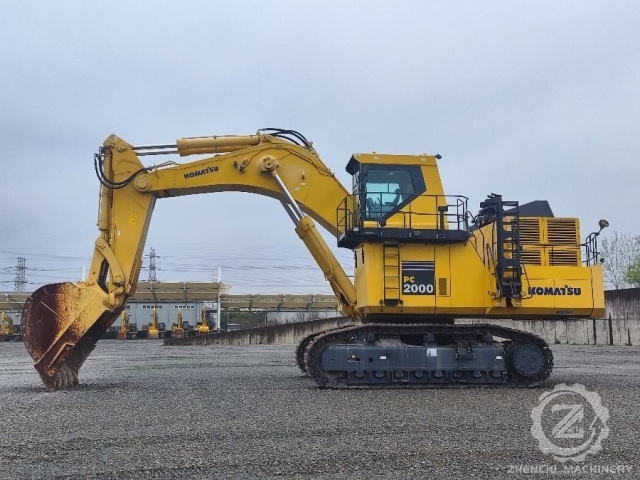 Original Second Hand Komatsu Excavator PC2000-8 Large Earth Moving Machinery